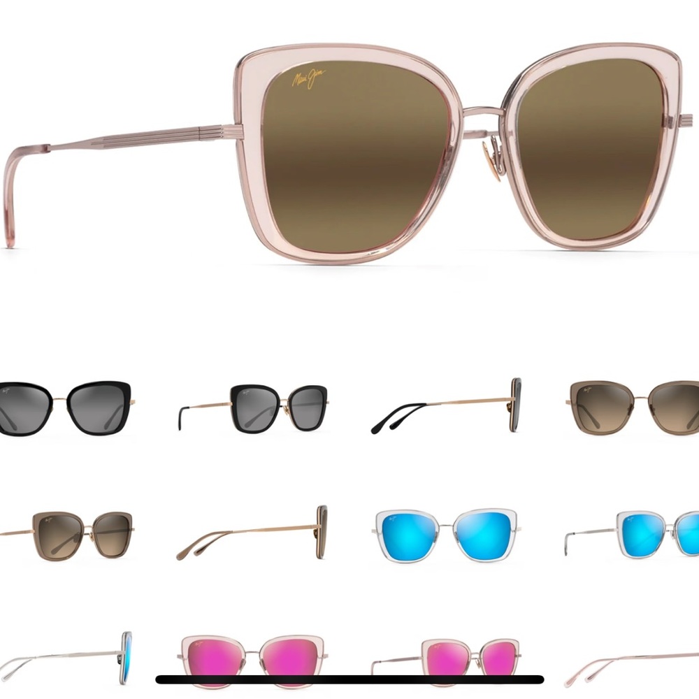 Maui Jim Violet Lake Sunglasses, NIB, Trans Pink/Rose Gold. Make me an offer!